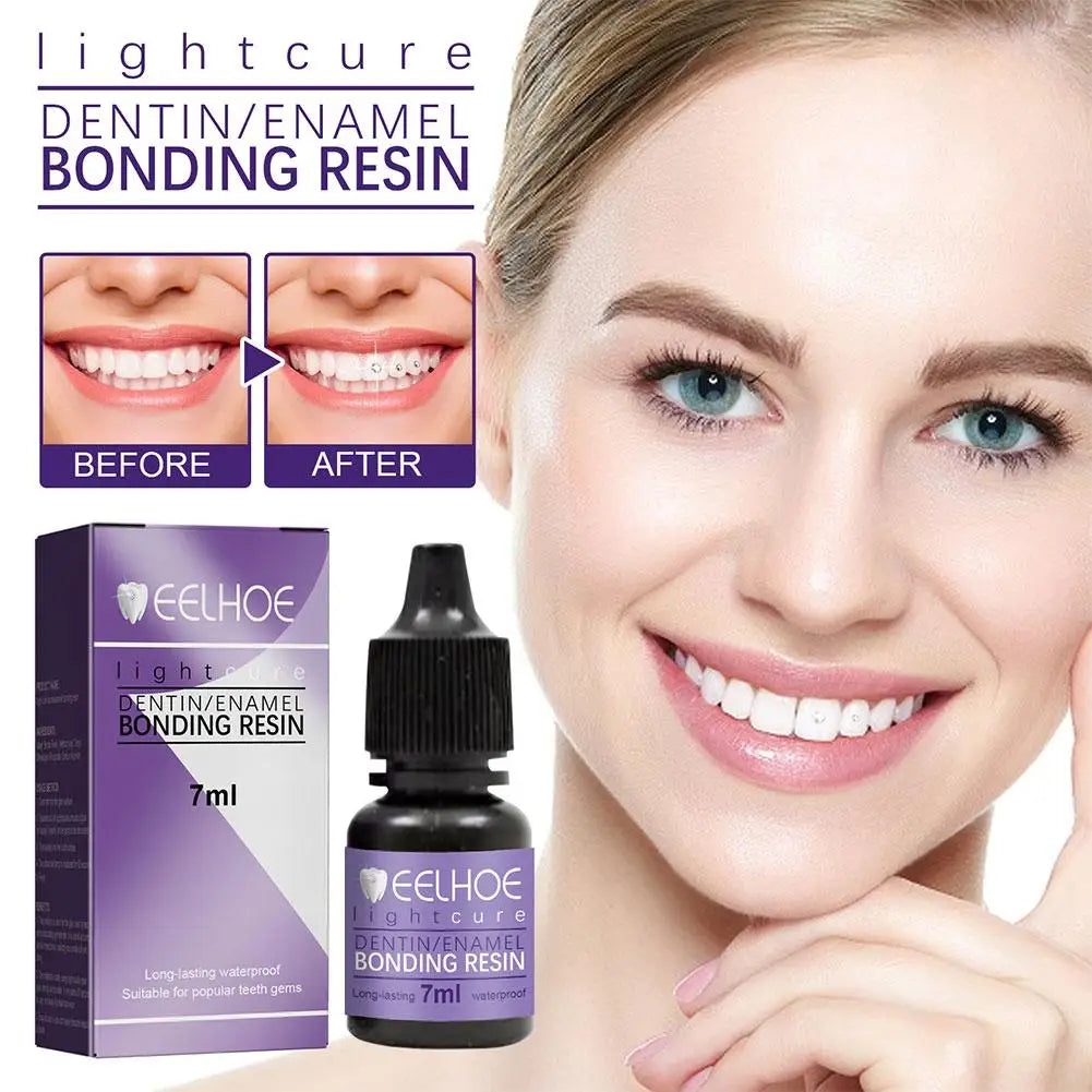 EELHOE Tooth Gem Glue Dental Adhesive for Tooth Gems Diamond Kit Glue Teeth Crystal Jewelry Sturdy Tooth Jewelry Orthodontic Gel