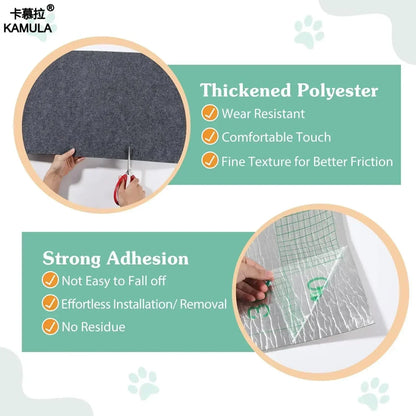 Trimmable Self-Adhesive Carpet Cats Scratch Board Wall Anti Cat Scratch Sofa Diy Cats Scratch Board Sofa Protection Paws Sharpen