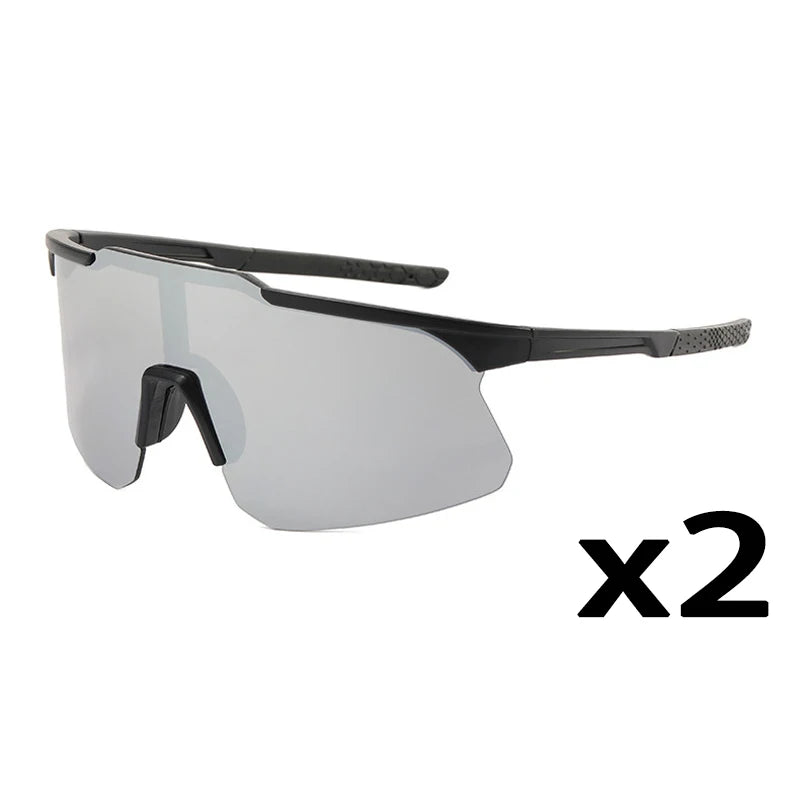 1/2/8pcsPolarized Cycling Sunglasses Outdoor Sport Cycling Riding Running Skiing Goggle Windproof Fishing Eyewear for Men Women