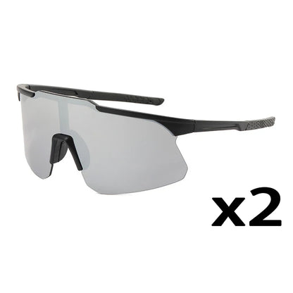 1/2/8pcsPolarized Cycling Sunglasses Outdoor Sport Cycling Riding Running Skiing Goggle Windproof Fishing Eyewear for Men Women