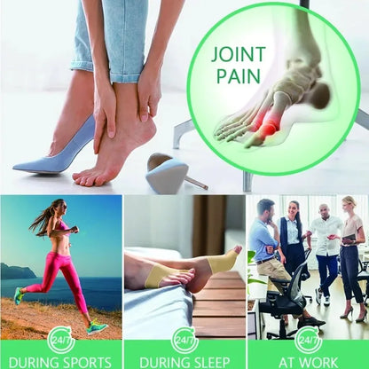 Hallux Valgus Bunion Corrector Orthotics Toe Separator - Feet Bone Thumb Adjuster Pedicure Sock Straightener for Foot Health