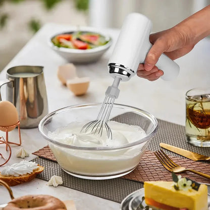 1 Portable electric mixer and mixer - USB charging, wireless, portable, lightweight, easy to use