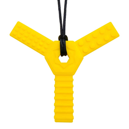 1pcs Silicone Teether Kids Chew Necklace Sensory Chewy Pendant Oral Motor Toys Therapy Tools for Autism Children's Goods
