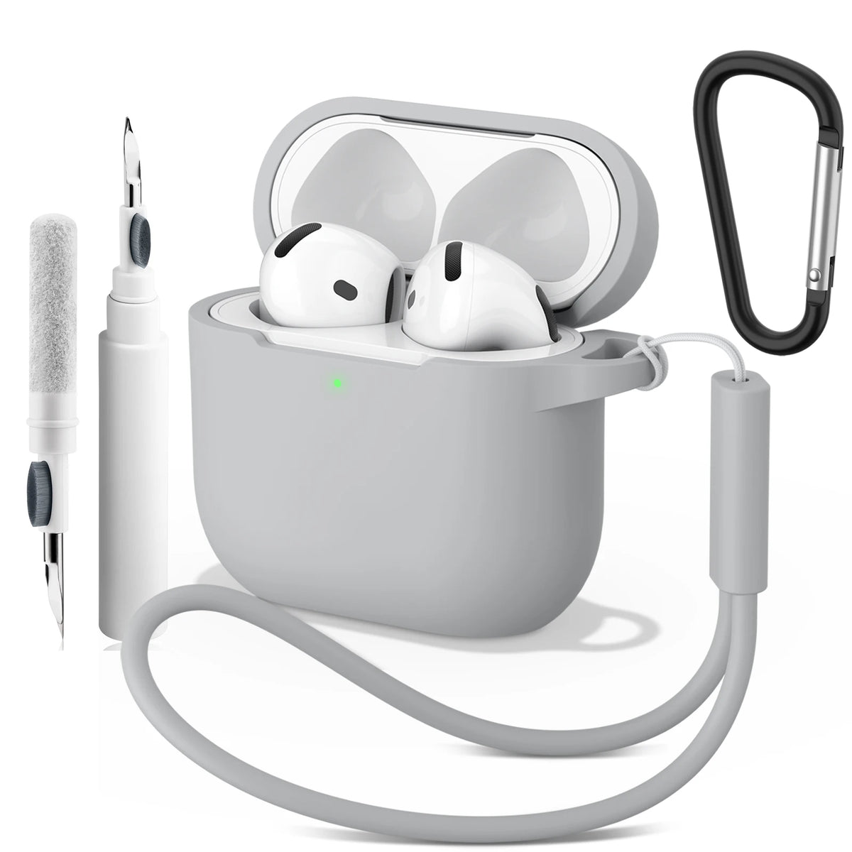 Soft Silicone Case For Apple Airpods 4 Earphone Cover Wireless Bluetooth Headset Protective Cases For Air Pods 4 Cover Accessory