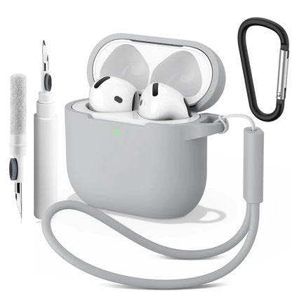 Soft Silicone Case For Apple Airpods 4 Earphone Cover Wireless Bluetooth Headset Protective Cases For Air Pods 4 Cover Accessory