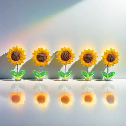Cute Shaking Sunflower Car Decor Funny Dashboard Ornament for Car Interior Styling