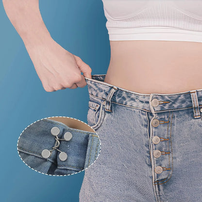 1/2/4 Pairs Jeans Button Tightener,Pant Waist Tightener, Button Pins for Jeans, Button for Jeans to Make Smaller Waist Tightener