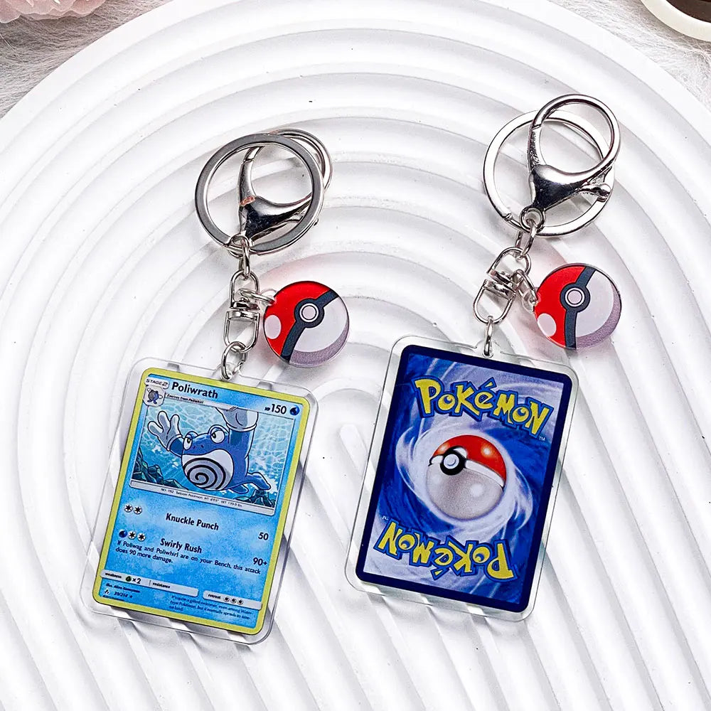 Pokémon Characters Pikachu Bulbasaur Jigglypuff Acrylic Keychain Bag Charms Accessories Backpack Pendant Key Holder Friend Gifts