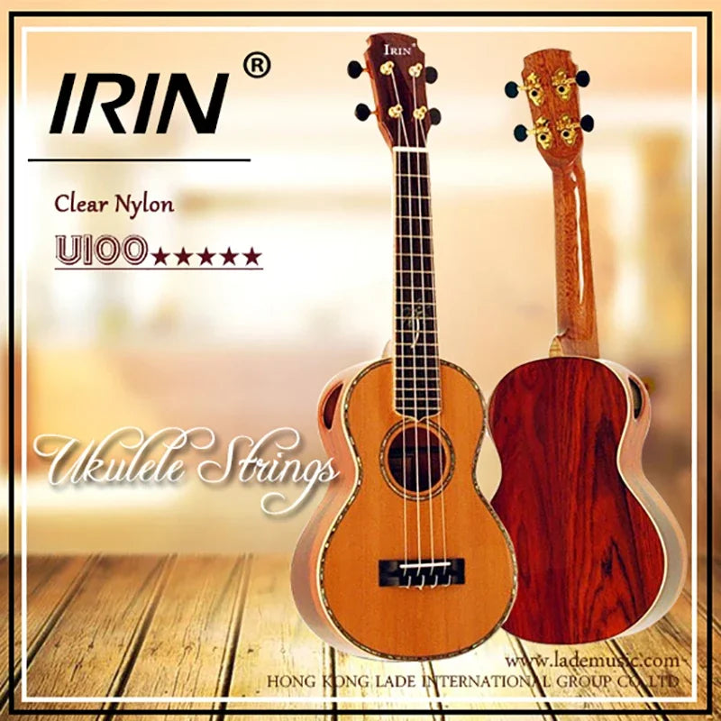 IRIN Professional Ukulele Strings Black Clear Nylon Strings Colorful Ukulele Strings Stringed Instrument Parts Accessories