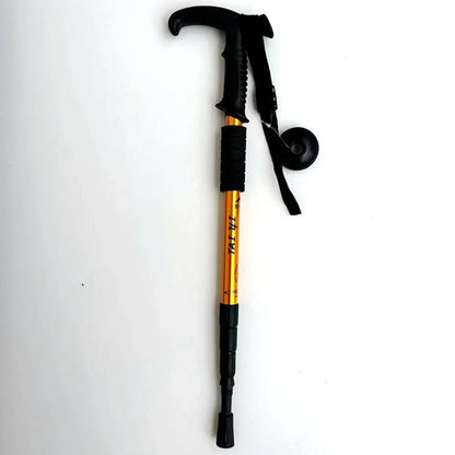 Adjustable Aluminum Alloy Hiking Poles 52-110cm for Outdoor Camping Mountain Climbing Travel with Straight/T Handle Options