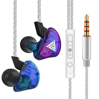 QKZ CK5 FiLe Wired Earphone with Microphone HiFi Music Earphone Professional Gaming And Sports Noise Cancelling Headphones