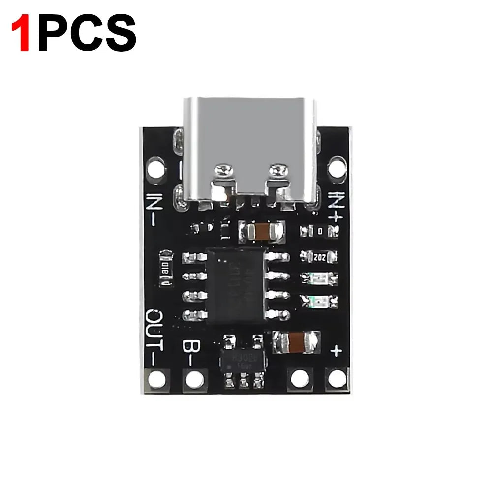 1-20PCS Universal USB Type C Charging Board 3.7V Lithium Battery Charger Board Over Module with Protection Circuit Connectors