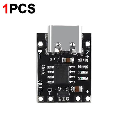 1-20PCS Universal USB Type C Charging Board 3.7V Lithium Battery Charger Board Over Module with Protection Circuit Connectors