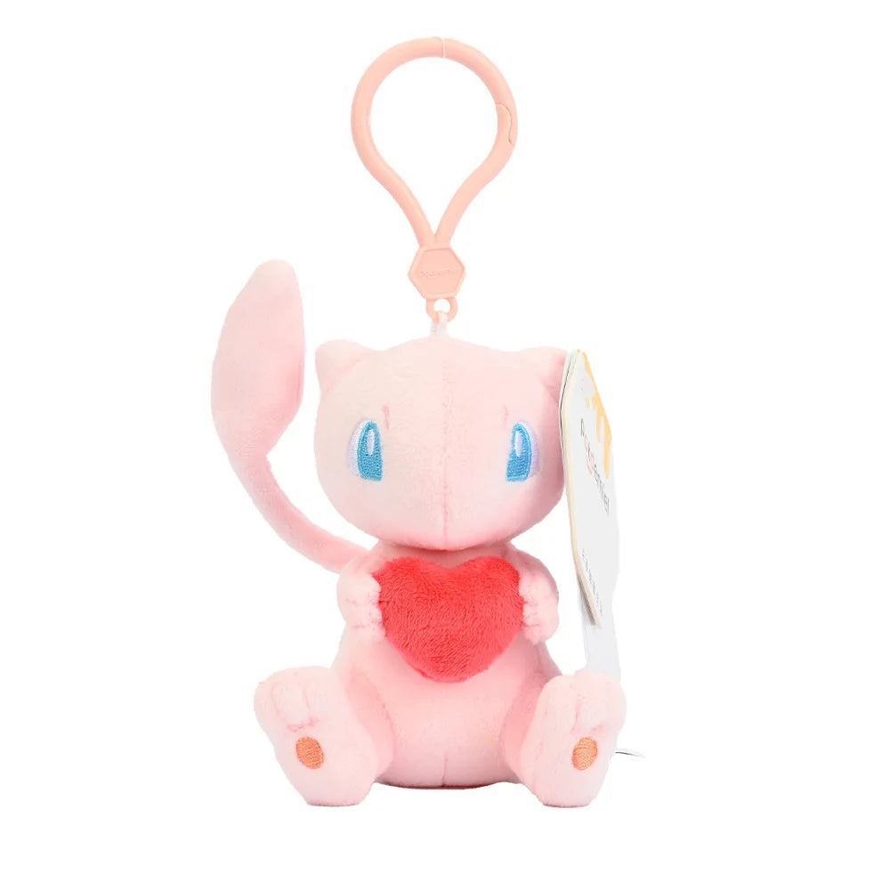 Pokemon Pikachu Mew Squirtle Charmander Kawaii Plush Toy Pendant School Bag Backpack Pendant Key Ring Small Doll Birthday Gift