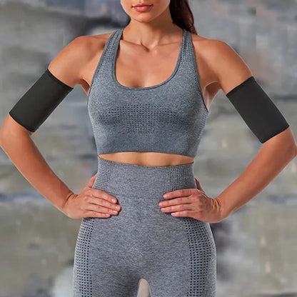 1Pair Arm Slimming ShaperS Compression Wrap Sport Sauna Sweat Bands for Weight Loss Women Workout Fitness Arm Trimmer Strap