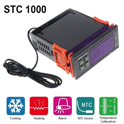 STC-1000 Digital Temperature Controller Thermostat Thermoregulator Incubator Relay Heating Cooling STC 1000 12V 220V STC1000