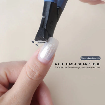 Large Size Stainless Steel Nail Clipper - Professional Toenails Trimmer Thick Hard & Durable Nail File for Household Use