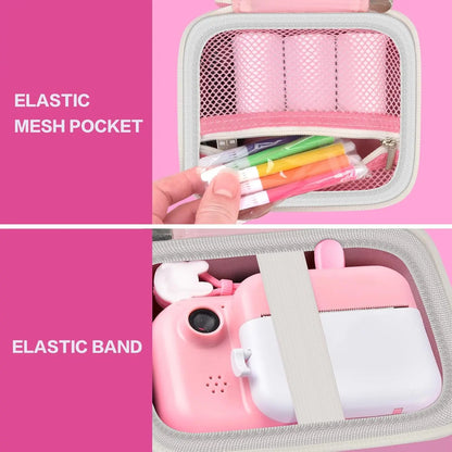 Kids Instant Print Camera Case Portable Storage Bag Toddler Digital Camera Print Paper Organizer Compatible With Most Brands