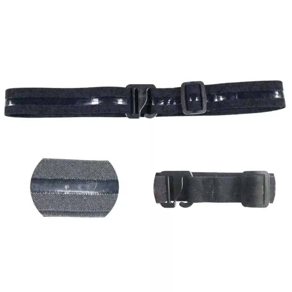 Men'S Nylon Shirt Stays with Anti-Slip Elastic Grip and Adjustable Buckle - Non-Textile Weaved Shirt Holder Straps