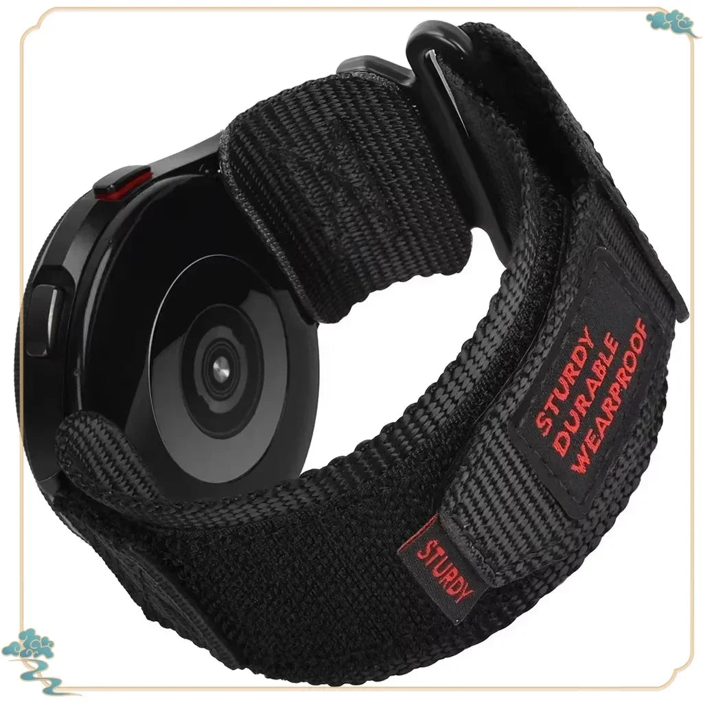 22mm 20mm Camouflage Nylon Strap for Samsung Galaxy Watch 7 6 5 4 40/44mm 6 Classic 43 47mm Band for Huawei Watch GT5 4Pro Band