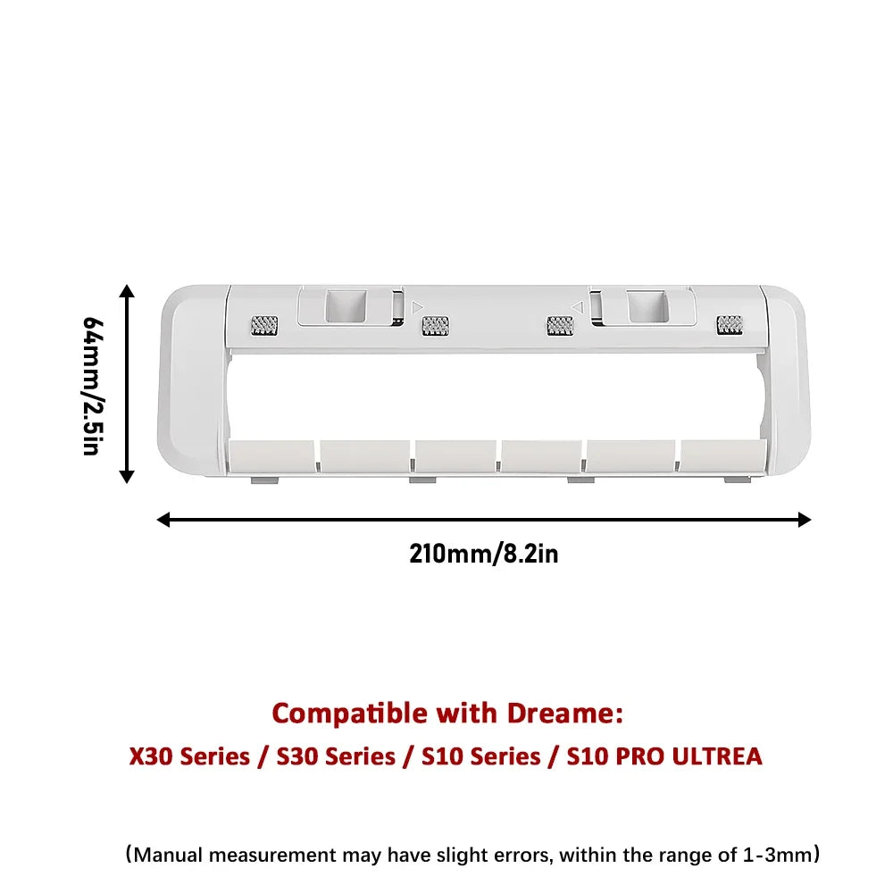 Main Rolling Brush Cover For Dreame X40 X40 Pro X40Ultra D20 Ultra S30 X30 X30 Ultra X30Pro Robot Vacuum Rubber Brush Cover Part