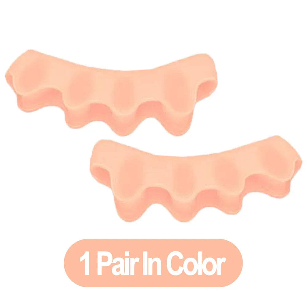 Toe Separators Doctor Recommended Correct Foot and Bunion Pain,Plantar Fasciitis Toe Straightener to Improve Functional Mobility