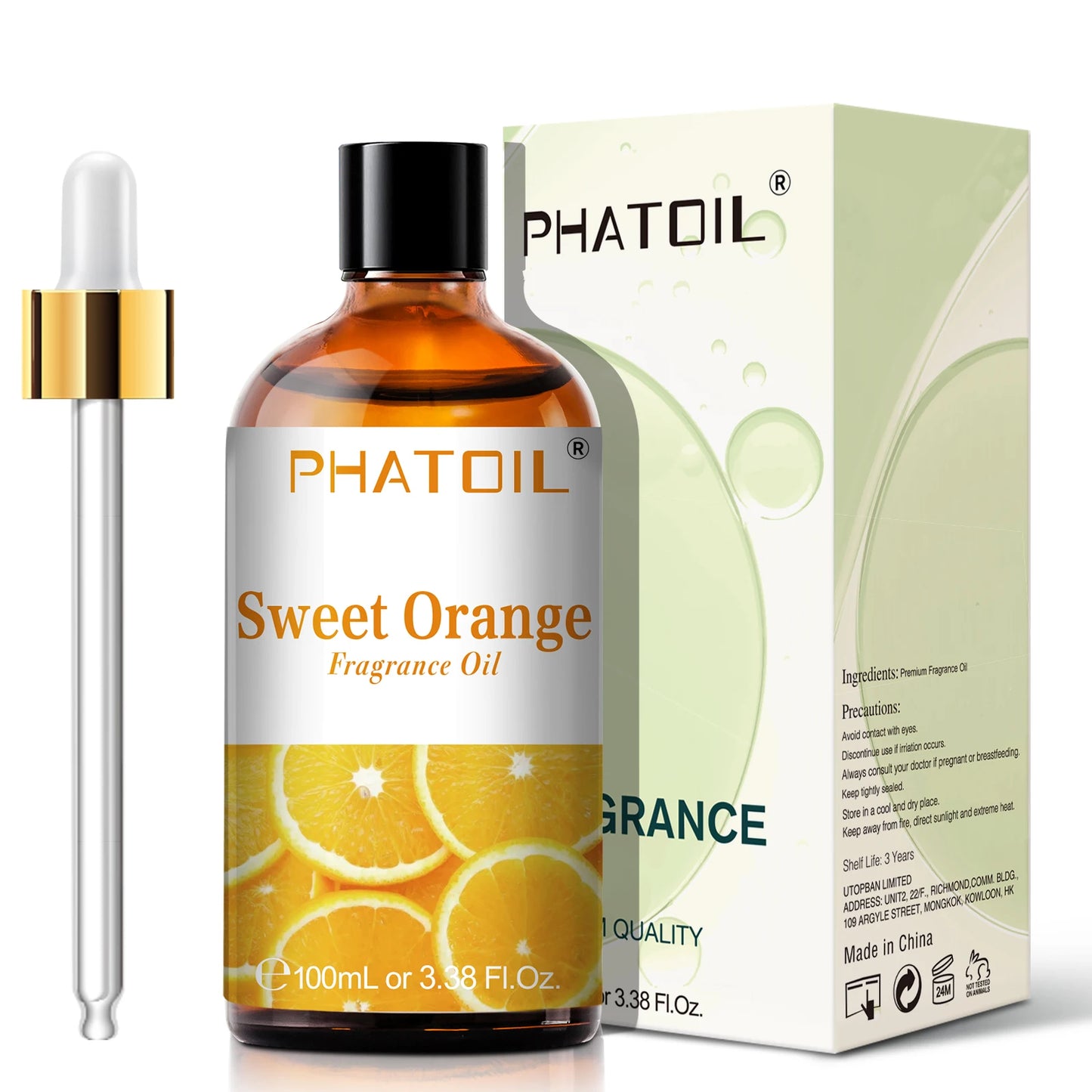 PHATOIL 100ml Fruity Fragrance Oil for Diffuser Candles Making -Coconut & Vanilla Strawberry Lemon Peach Aroma Essential Oils