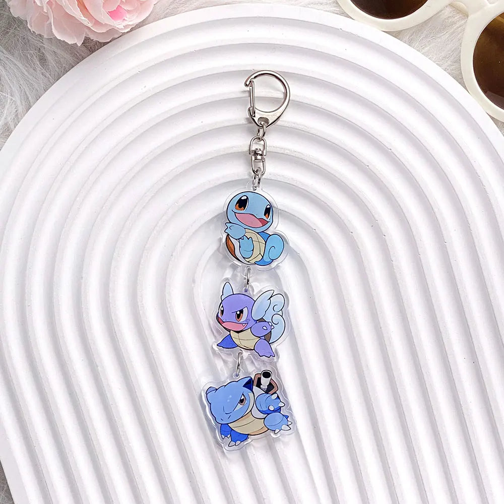 Pokémon Characters Pikachu Bulbasaur Jigglypuff Acrylic Keychain Bag Charms Accessories Backpack Pendant Key Holder Friend Gifts