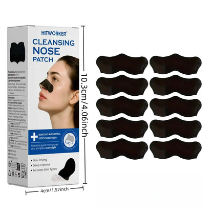 Alcohol-Free Nose Cleaning Strips – Deep Cleansing Pore Patches for Excess Oil Removal  Refined Skin, Mild  Fragrance-Free