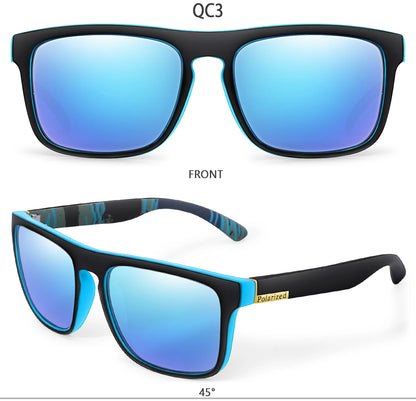 LOISRUBY Brand Polarized Cycling Sunglasses Men Car Driving Color Changing Bike Motorcycle Square Frame Hinking Festival