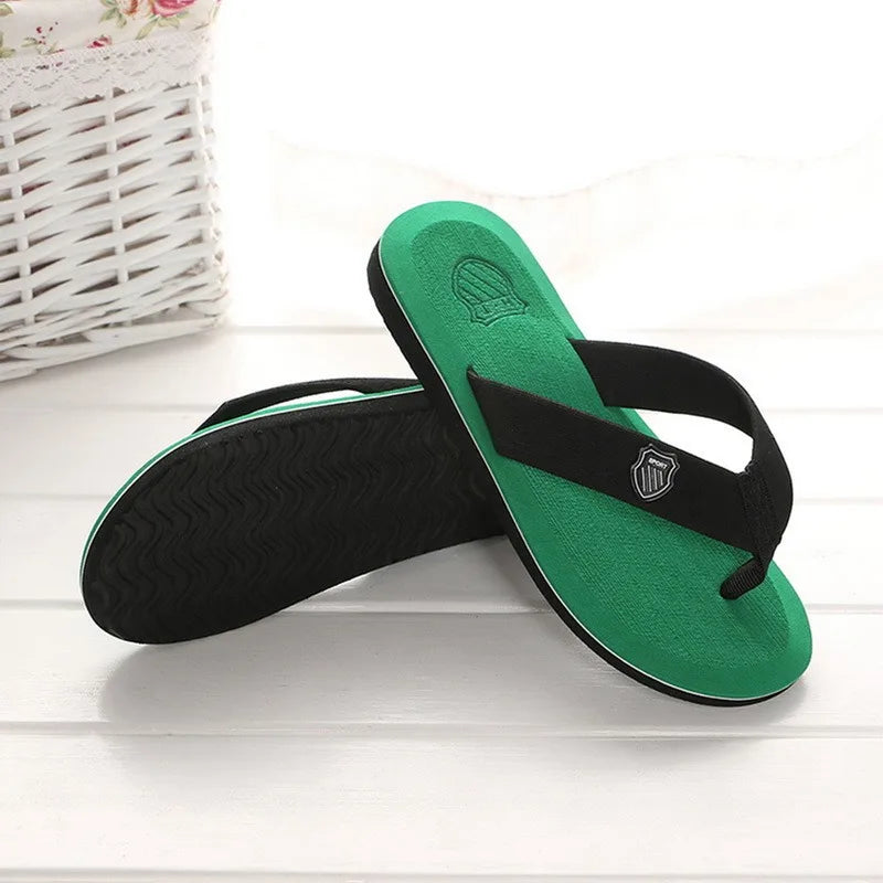 Flip-Flops For Men 2024 Summer Anti-Skid Breathable Home Outdoor Comfortable Slippers Daily Casual Men Flip-Flops Beach Slippers