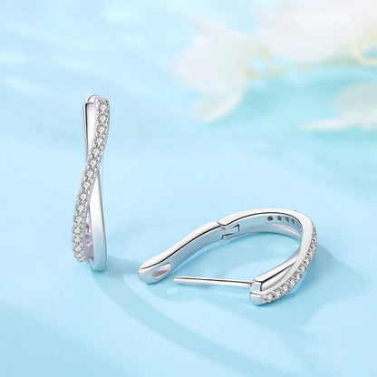 Star Twisted Line Earrings Jewelry Versatile Hoop Earrings For Women Jewelry Fine Birthday Party Gifts