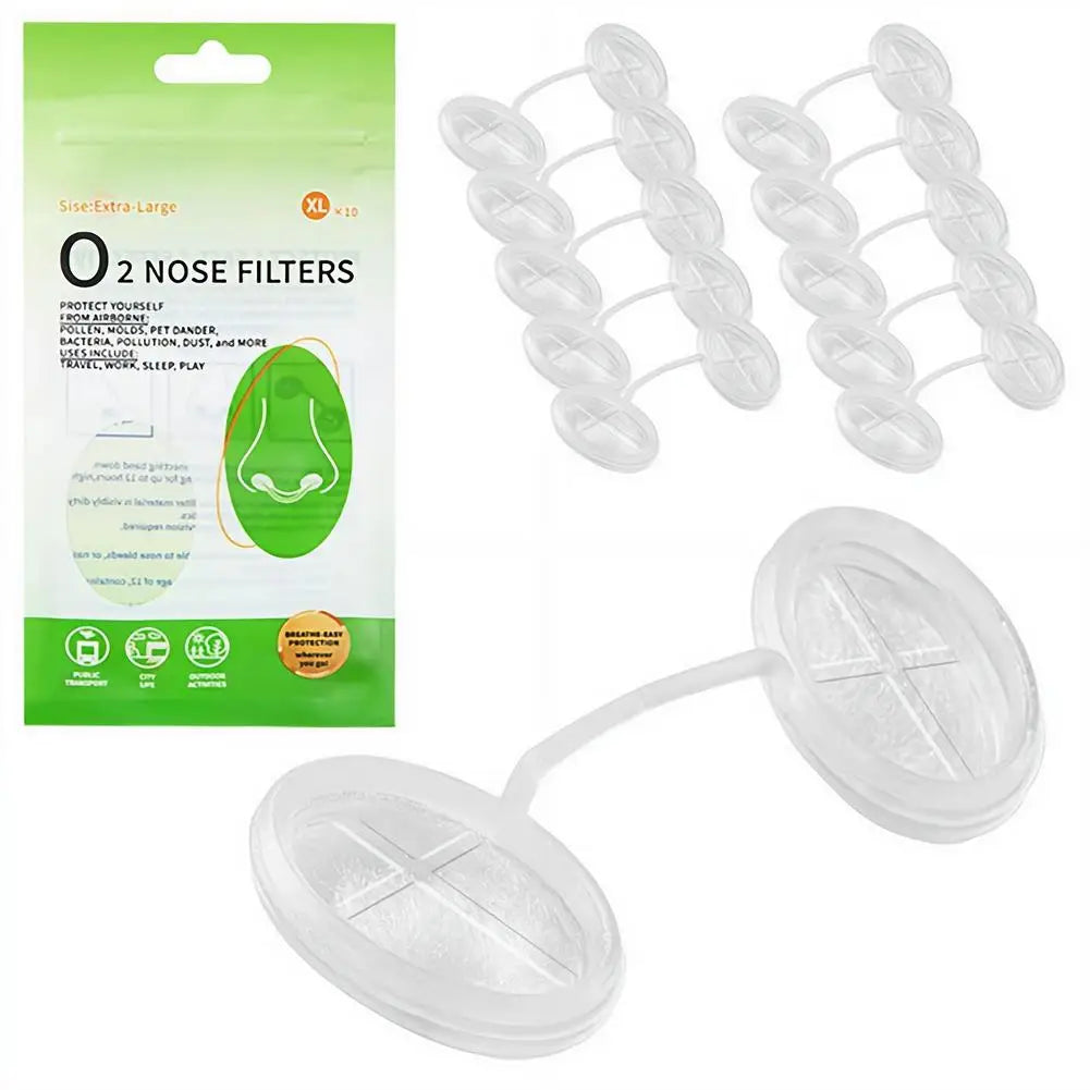 Disposable Nose Filters Invisible Nasal Plugs Dust Allergy Smog Control Outdoor Daily Use Nose Plug