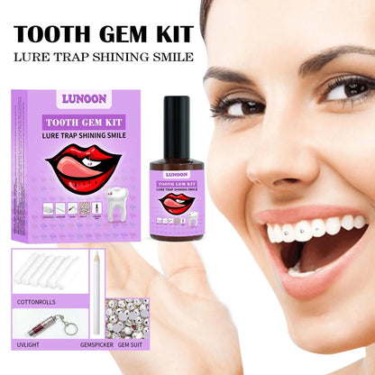 Tooth Jewelry Kit DIY Teeth Gems Set 7ml Glues Light Firm Reliable Clear Precious Stone Crystal Tooth Ornaments Jewellery
