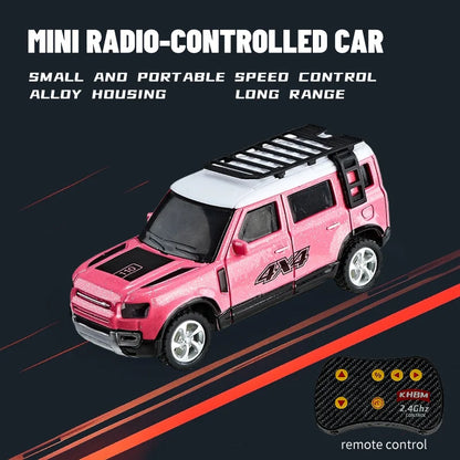 New RC Car MINI Alloy 1/64 Remote Control Car Convenient to Carry 60 Minutes of Work Time Children's Gifts Electronic Toys