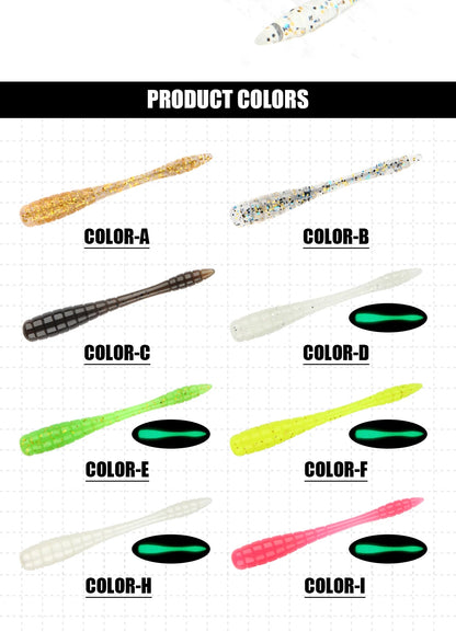 Spinpoler 4.8cm Ajing Soft Fishing Lure Mini Plastic Bait Tpr Rockfishing Stream River Sea Smaller Predators Drop Shot Tackle
