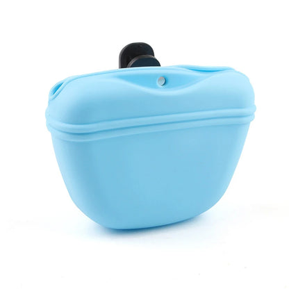 Pet Feeding Bag Outdoor Training Dog Food Pocket Portable Silicone Pet Snack Pouch Outdoor Walking Dog Hanging Style Waistpack