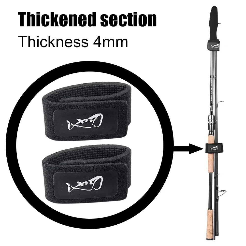 Fishing rod elastic protection rod cap special rod strap fishing rod strap set water droplet wheel winding rod strap fishing gea