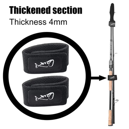 Fishing rod elastic protection rod cap special rod strap fishing rod strap set water droplet wheel winding rod strap fishing gea