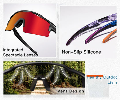 Polarized MTB Cycling Glasses Sports Runing Sunglasses Men Women Bike Bicycle Goggles Skiing Fishing Climbing Eyewear