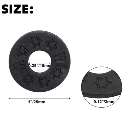 Miwayer 10 Pcs Guitar Rubber Strap Locks Anti Slip PE Pads/Secure and Safe Guitar Strap Locks Compatible Guitar Protect