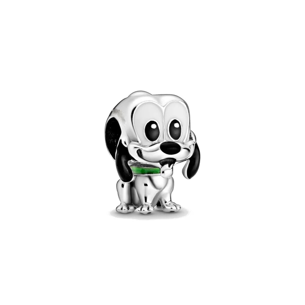 Hot Sell MINISO Disney 925 Sterling Silver Animals Mobilization Charms Beads Hot Original Bracelet DIY Jewelry Women Pendant