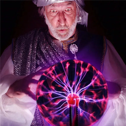 3/4/5/6 Inch Magic Plasma Ball Lamp LED Atmosphere Night Light Only Touch Sensitive Glass Plasma Light Bedroom Decor Kids Gifts