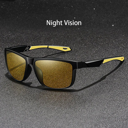 Fashion Vintage Square Frame Unisex Night Vision Glasses Reduce Visual Fatigue Lenses Anti-Glare Anti reflective UV400 Eyewear