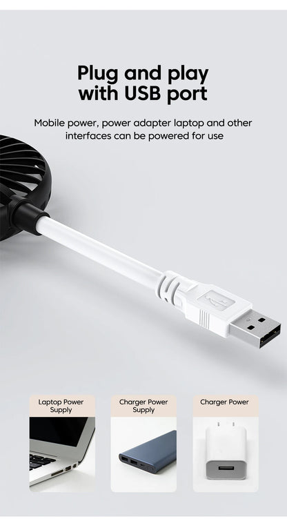Portable Small Fan USB Fan Mini Silent Office Desk Fan For Summer Outdoors And Travel USB Cooling Fan Mini Play Plug Fans ﻿