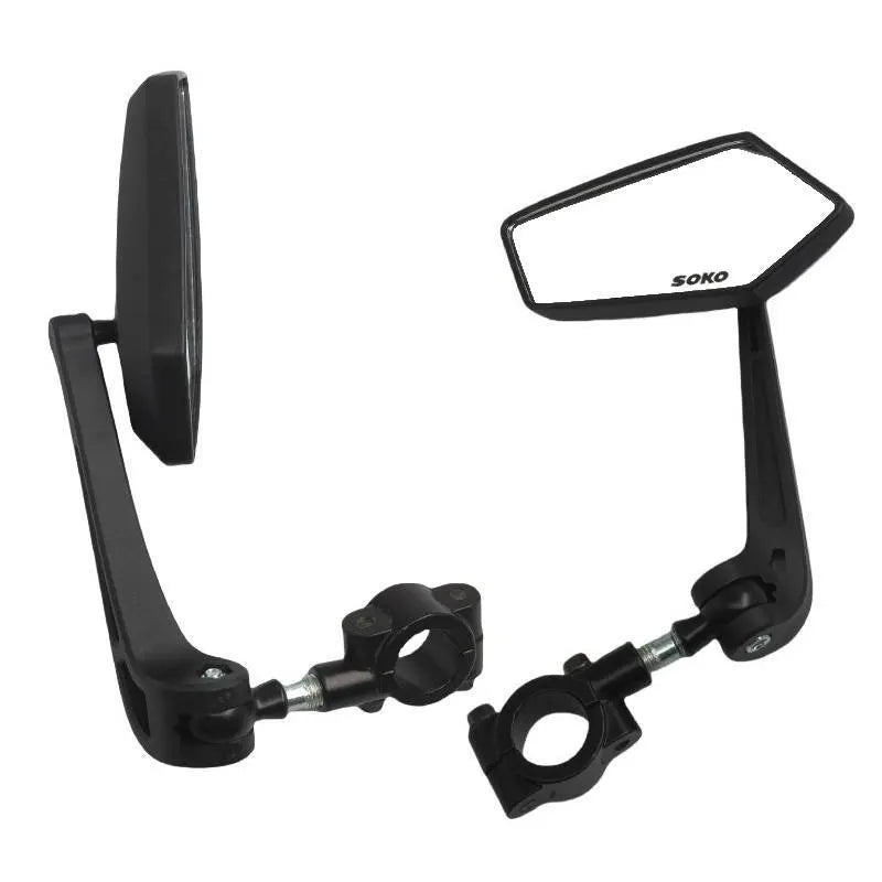 Universal Bike Handlebar Mirrors Motorcycle Rear View Mirror HD Wide Angle & 360° Rotating Back Sight Rearview Motorcycle Mirror