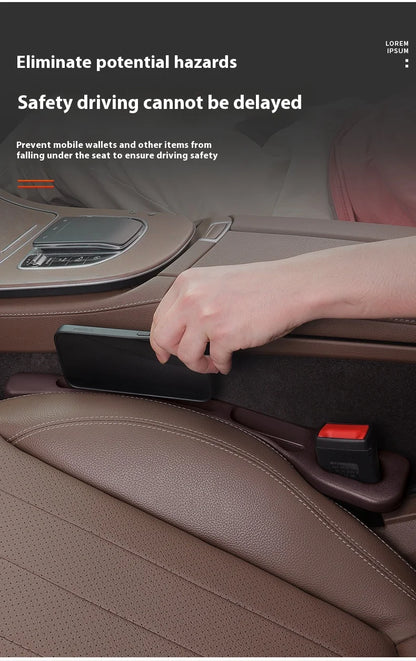 2pcs Creative and Practical Automotive Interior Products: Car Seat Gap Plug, Anti-leak Strip, Multi-functional Storage Box