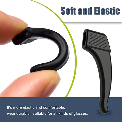 2/40pcs Silicone Ear Hook Anti-slip Glasses Leg Ear Sleeve Bracket Fastener Sunglasses Accessories Grip Anti-fall Eyewear Holder