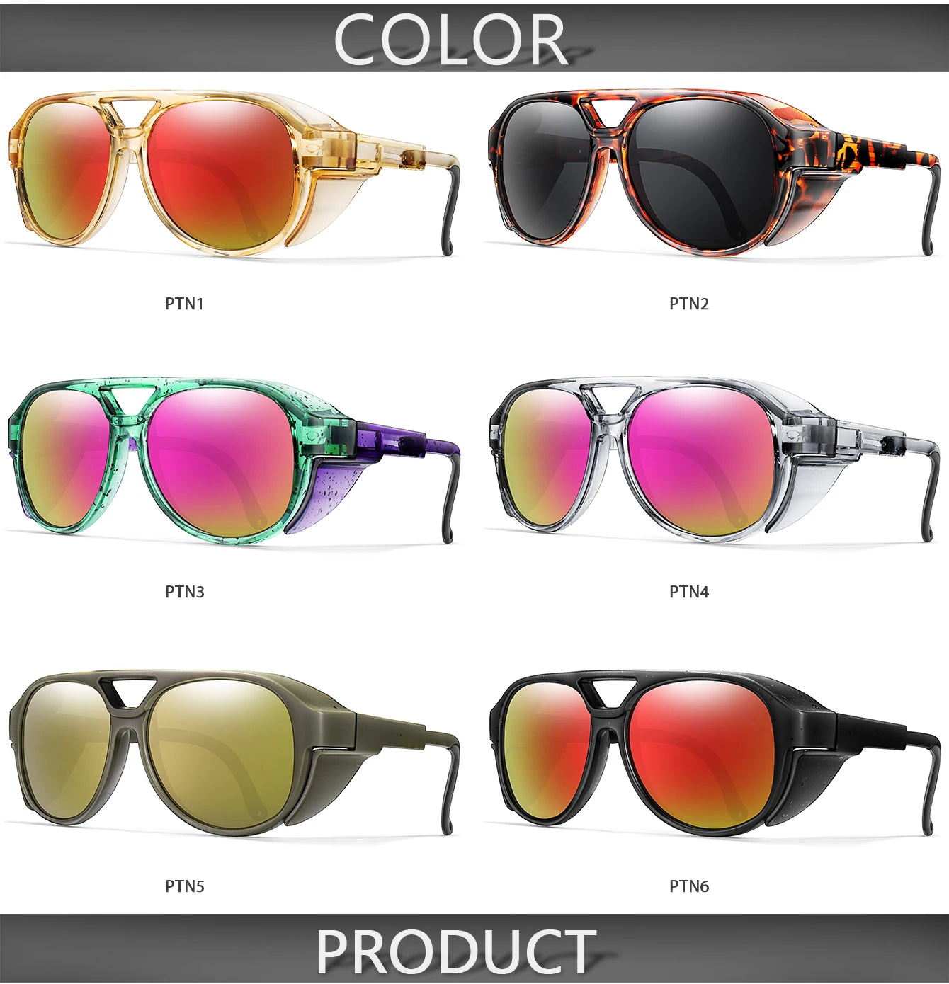 Unisex MTB Cycling Sunglasses UV400 Punk Style Windproof Goggles Outdoor Sports Road Bike Camping Eyewear for Men And Women