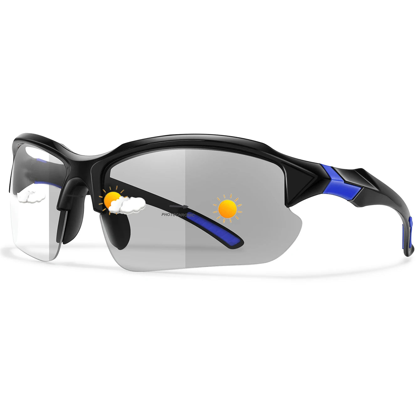 Photochromic Cycling Sunglasses Men Outdoor Sports Tactical Camouflage Goggles Vintage Driving Riding Fishing Windproof